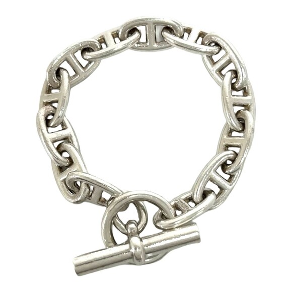 HERMES Jewelry - HERMES Vintage Margiela Era Chaine d'Ancre GM 13-link Bracelet, Sterling Silv...